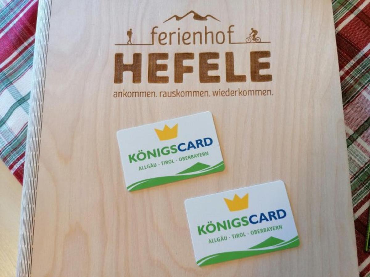 Ferienhof Hefele Apartment Хопферау Екстериор снимка